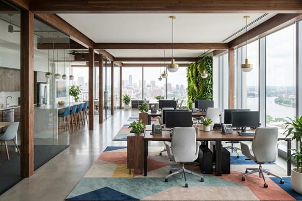 Espace bureau moderne et propre