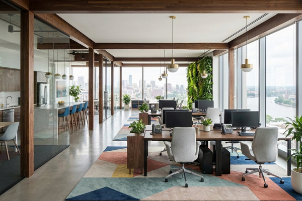 Espace bureau moderne et propre